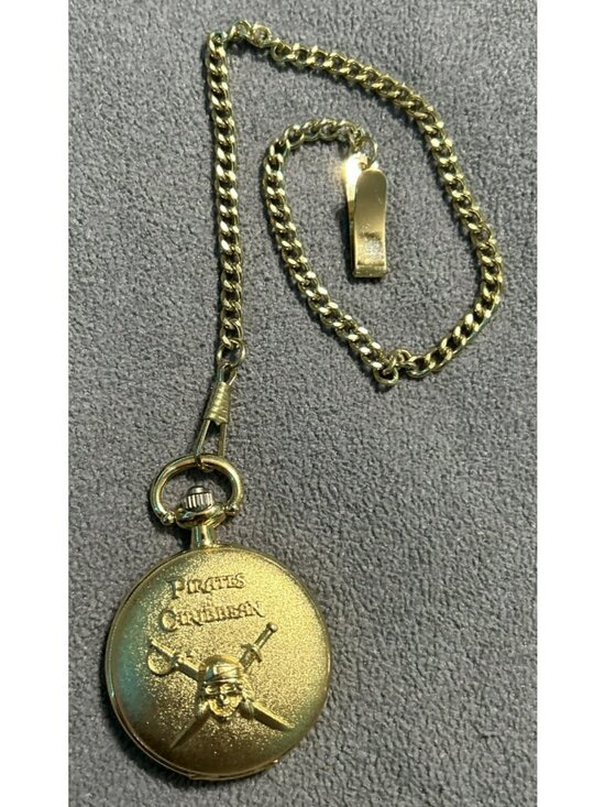 Disney Other - Disney Pirates of the Caribbean VTG Promo Pocket Watch – Fully Working